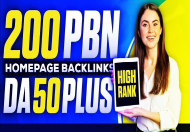Build 200 Permanent Aged PBN Backlinks with DA 50 to 70 + Sites