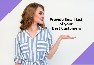 I will build an email list of your best customers 600 Contacts