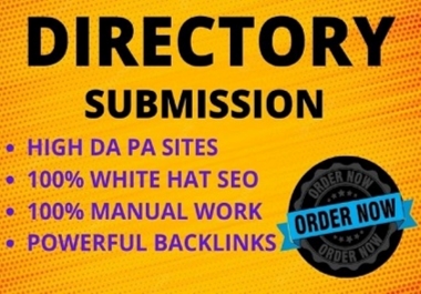 I will do top 100 Directory Submission Backlinks