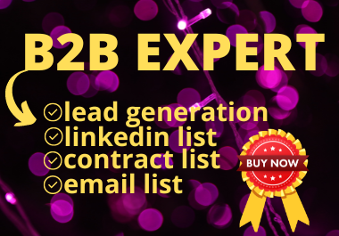 I will provide 60 lead generation with targeted email and linkedin for any business within 24 hours