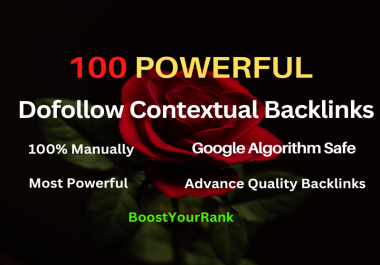 I will do 100 powerful dofollow contextual Backlink Safe SEO High PR Backlinks 2023 Best Results