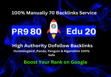 I will build High Quality PR9 DA 90+ profile and edu Backlinks service
