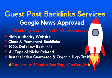 I Will do Authority Guest Post Backlinks Services