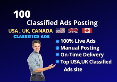 Classified ads posting on top sites for Traffic and Sales