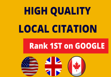 I will do 50 local citations and directory submission listing