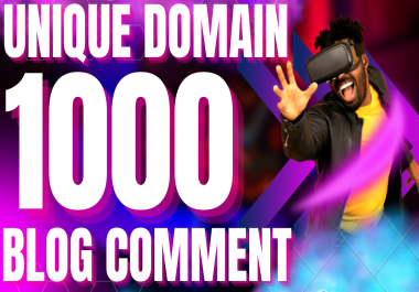 I will create 1000 blog comment Dofollow backlinks high Da Pa sites