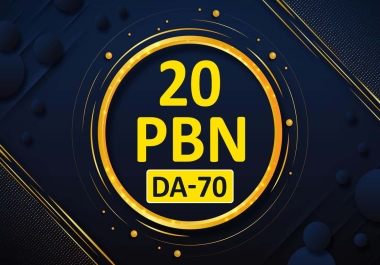 Premium Quality 20 General PBN DA 50 to 70 Website Dofollow Backlinks