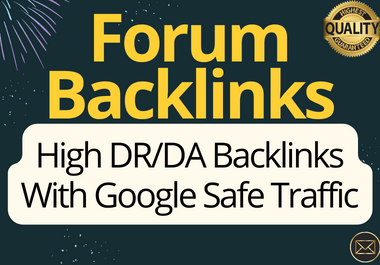 I will do 40 forum posting backlinks on 40 high quality forum websites unique content