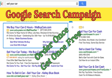 I will do the best GOOGLE SEARCH CAMPAIGN for you.