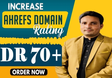 Increase Domain Rating Ahrefs DR 70 Plus Guaranteed
