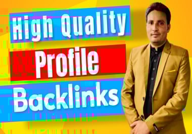 I will create 50 high authority profile creation backlinks