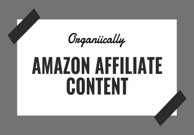 I will be your affiliate content writer