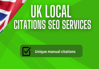 I will do UK local citation services and UK business listing