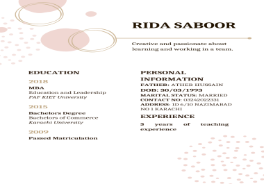 i will write resume and letterhead for you