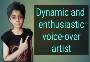 I can do the voice over in Urdu, English