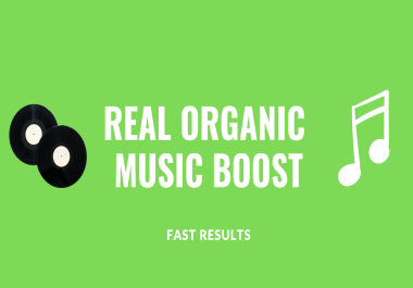 Organic Music Boost For Track,  Album,  Playlist Or Artist Profile Listeners