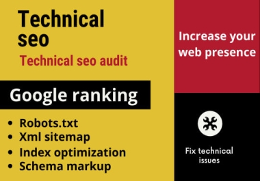 I will make website audit report and fix technical SEO issues