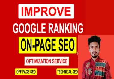 I will complete on page seo optimization service and monthly off page