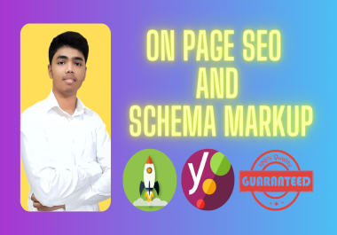 I will do premium on page SEO and schema markup for WordPress website ranking