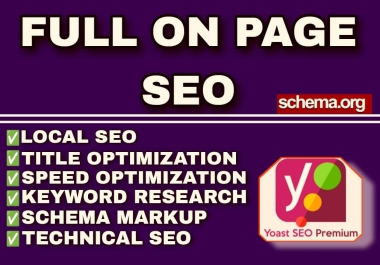 I will do onpage SEO and optimize your website