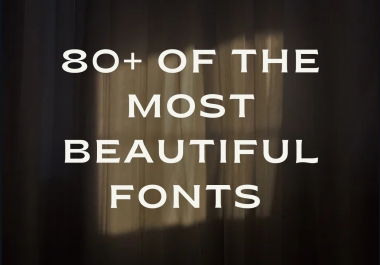 Collection of more than 80 fonts