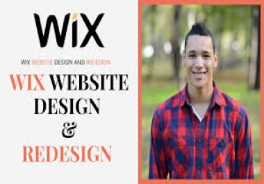 I will design wix website and design website