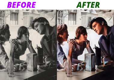 I will fix,  restore,  repair,  and colorize your old photos