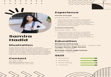 I will design resume template and cv