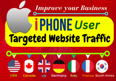 Get iPhone User Organic Website Traffic with Real Targeted Website Traffic