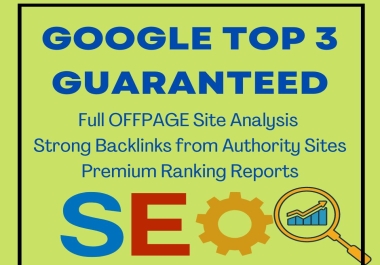 I will Provide Top Ranking in Google Top 1 Page Guranteed
