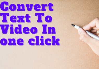 I will make cash cow videos,  convert text,  article or blog to video