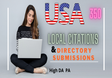 I will create 350 USA local citations manually for USA business ranking