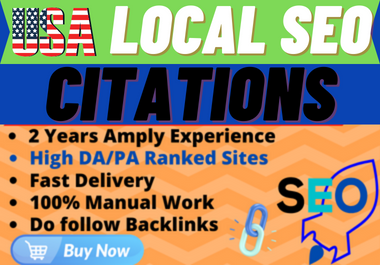 I will do 80 directory submission on USA,  UK,  Canada local citation sites