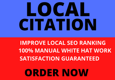 i will provide 70 high quality USA Local citation for any kind of business