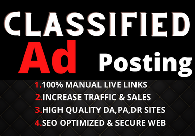 I will provide 50 ad positing through high authority site
