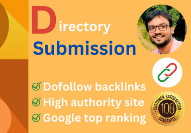 I will provide 50 directory submission through high authority site