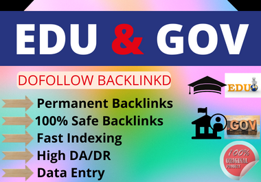 I will make 30 high quality Edu gov backlinks dofollow link building