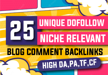 I will create 10 dofollow niche relevant blog comment backlinks