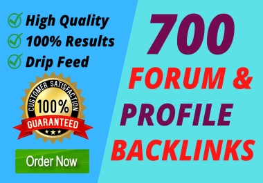 I will do 700 high quality forum profile backlinks