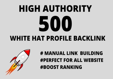 I will create 500 high authority social profiles for SEO backlinks