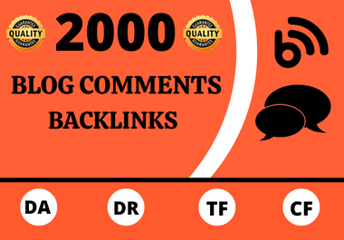 I will build 2000 verified blog comments backlinks