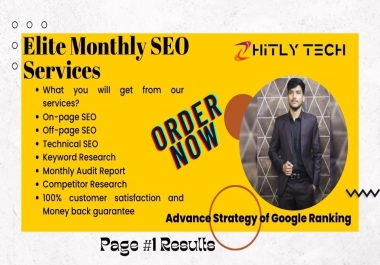 I will do complete SEO services for google ranking with manually