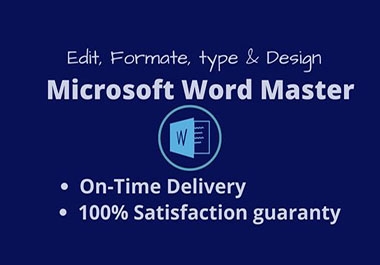 I will do Edit format and type your MS documents