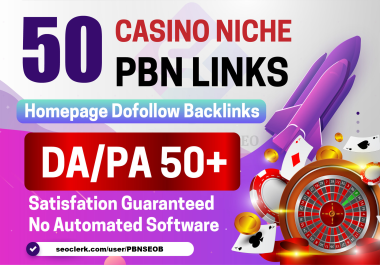 Premium Quality 50 Thai PBN Casino with DA50+ with Thai Content do follow backlinks