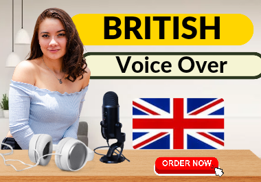 I will record a professional British Female Voice Over 100 words