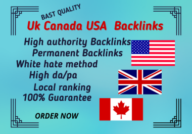 I will create 60 USA UK Canada backlinks high authority sites
