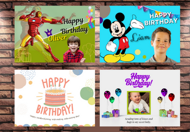 I will design your custom birthday card or any invitation card