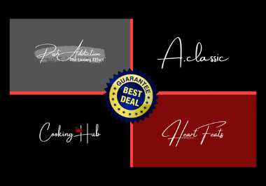 I will design unique and creative signature logo