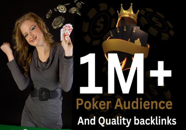 Provide 1 Million Poker Website traffic