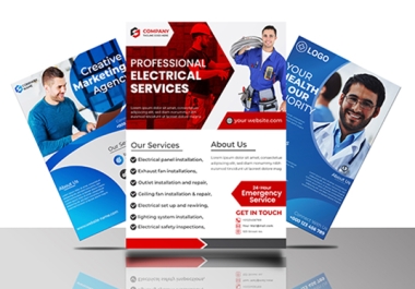 I will design business corporate flyer,  rollup banner brochure or poster